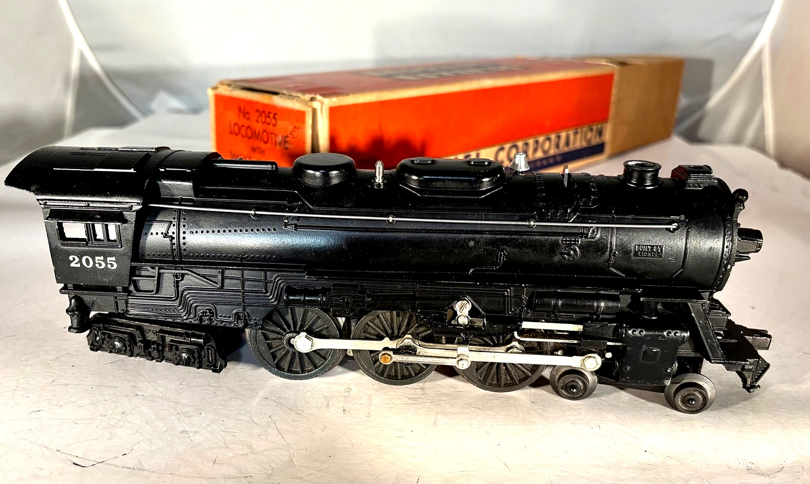 Lionel #2055 4-6-4 Loco w/ #6026W Whistle Tender, Ex+, 1 OB & Insert, 1953-55