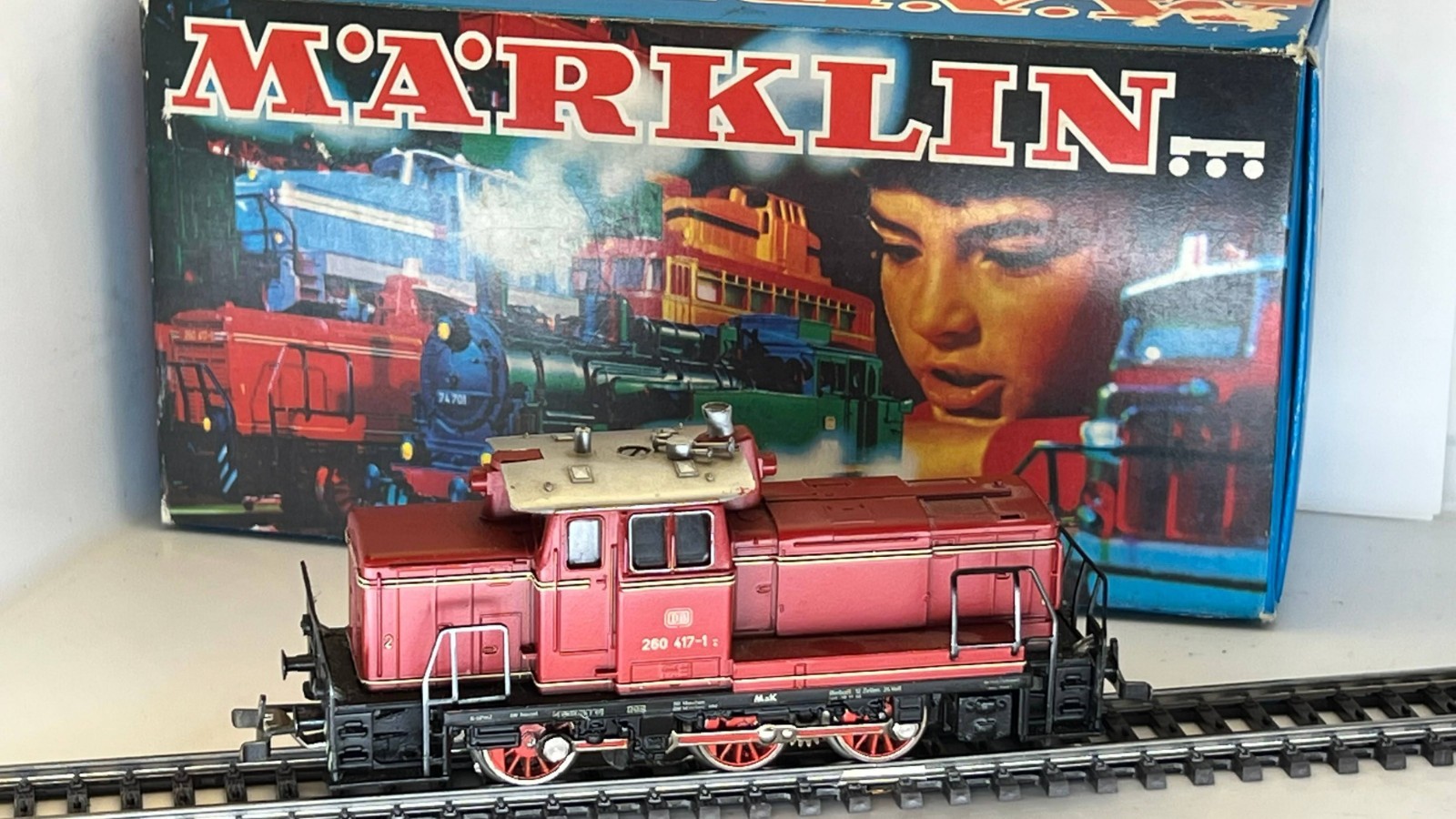 Märklin HO Diesel Switcher 3065 Analog V-60, VG Condition w. Box, 1973 vintage
