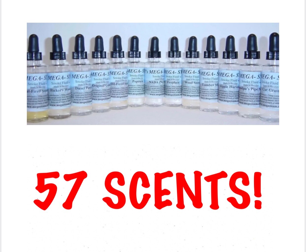 JT MEGA STEAM SCENTED SMOKE FLUID 2 OZ LIONEL MTH LGB AF O HO N G S GAUGE TRAIN