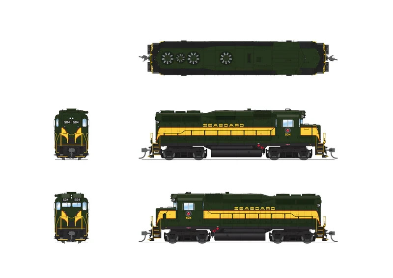 Broadway Limited HO #7576 EMD GP30 Sound & DCC Seaboard Air Line #504~NEW in BOX
