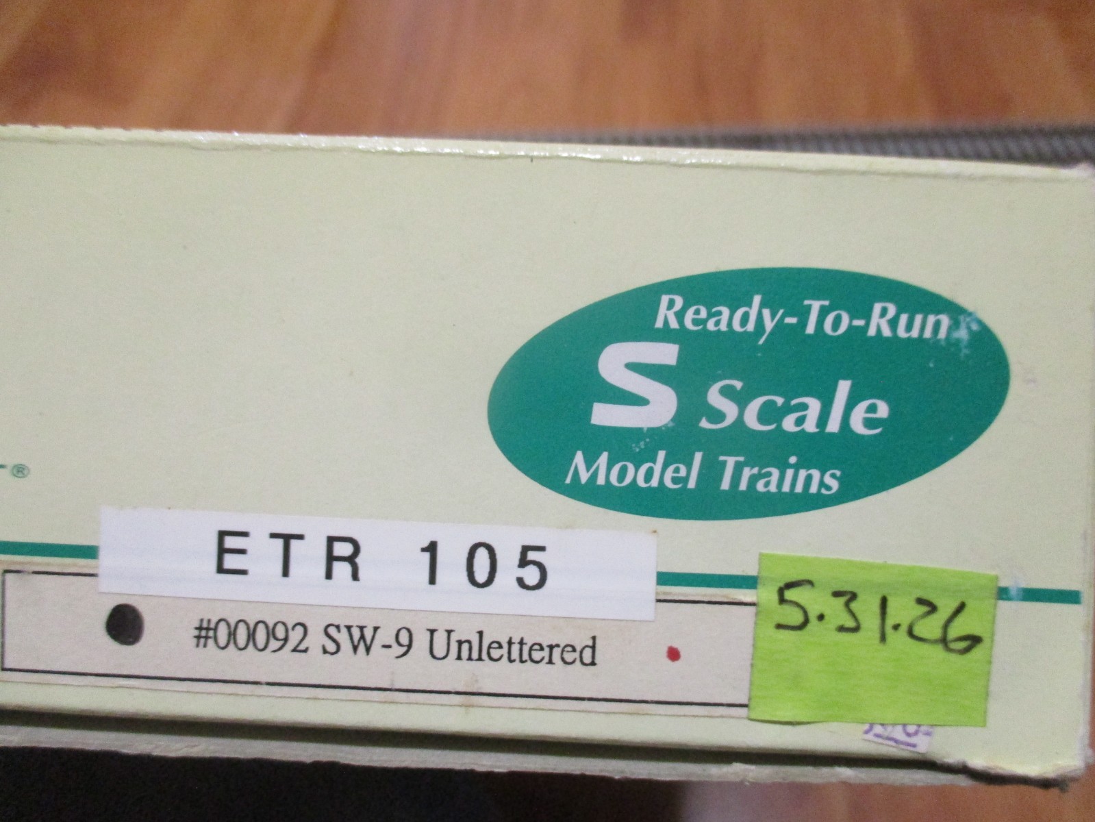 S Helper 00092 Undec SW-9 Diesel (5/31/26 Garber Coll) Scale DC