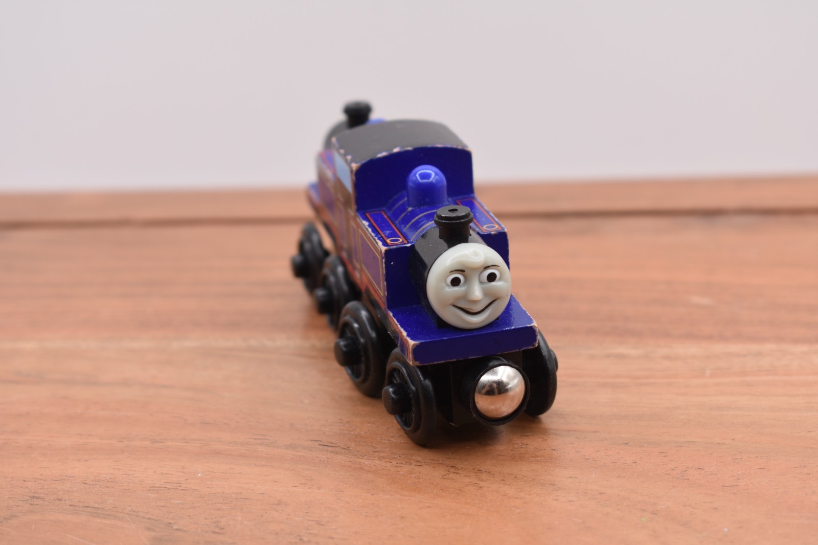 Thomas & Friends Wooden Railway Train MIGHTY MAC Double Face Engine 2007 Retired