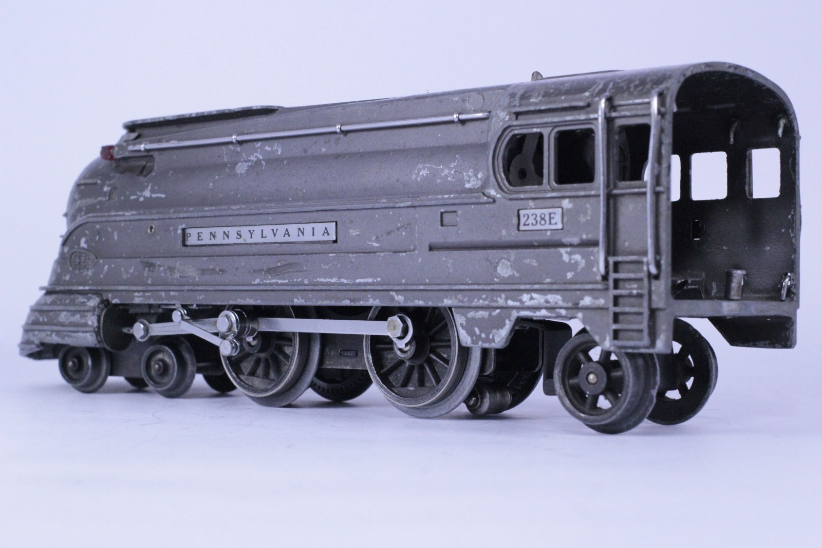 Lionel O Gauge Pennsylvania PRR #238E 4-4-2 AC Powered Graphite Steam Locomotive