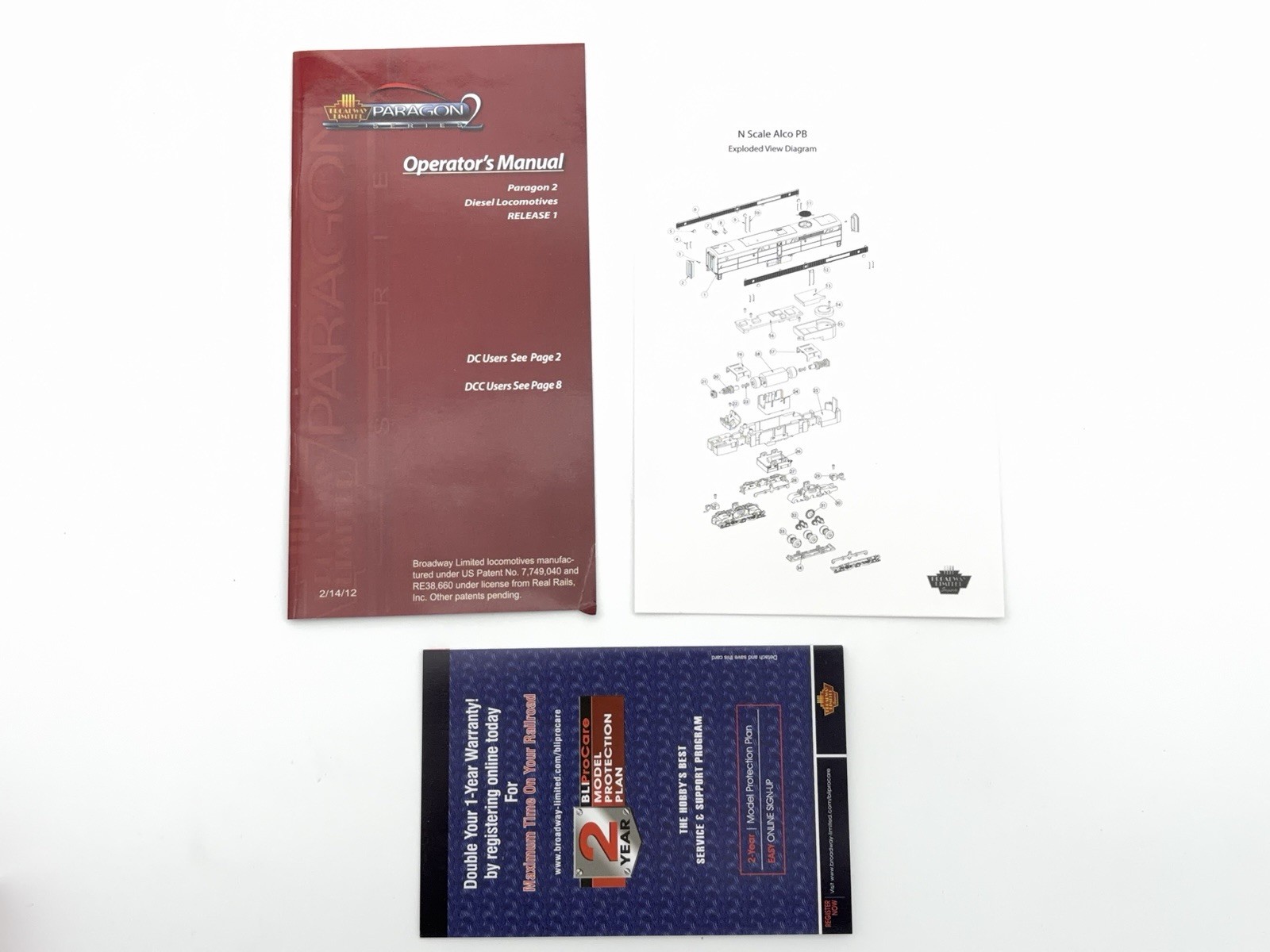 Broadway Limited – N – AT&SF – ALCO PB Diesel B-Unit #54B DCC, Sound -Train 3204