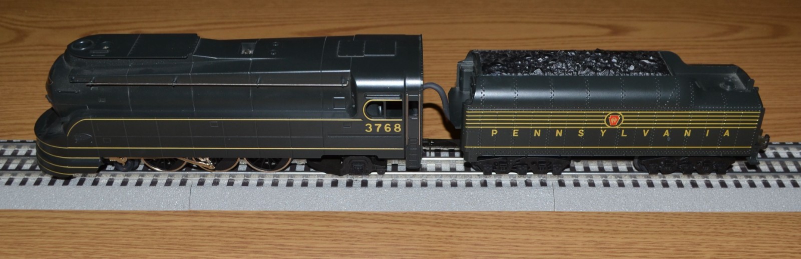Rail King MTH Pennsylvania #3768 K4s Torpedo 4-6-2 O Locomotive 30-1118-1 VIDEO