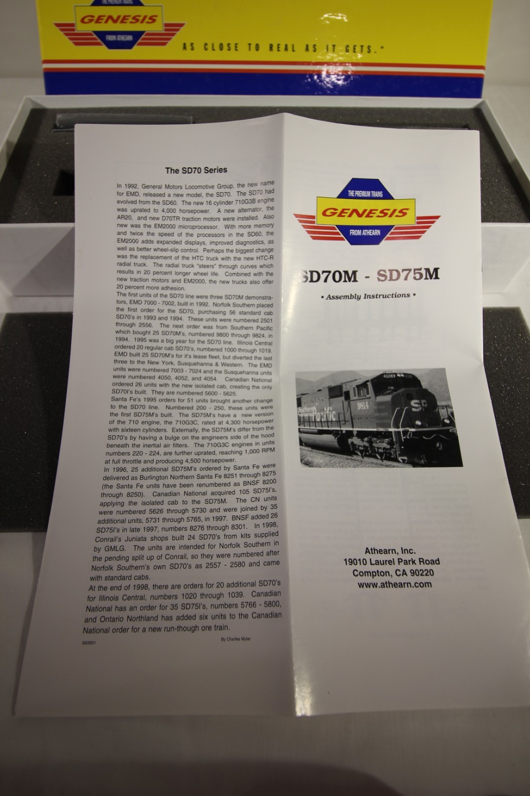 Athearn Genesis HO SD70M NYS&W Susquehanna #4054 0G6130 DC NIB NOS