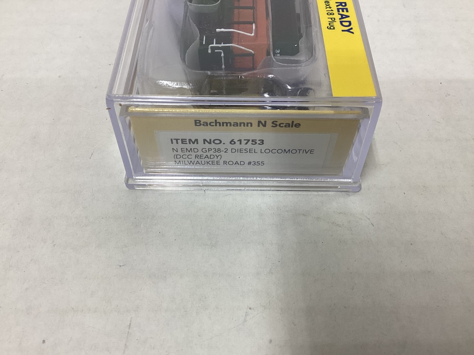 Bachmann #61753 N scale “Milwaukee Road” GP38-2 DCC READY diesel Rd.#355