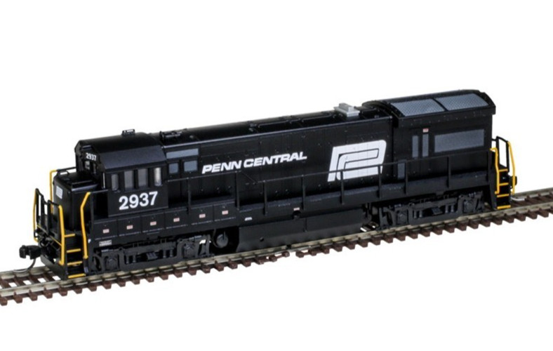 Atlas ~ N Scale ~ Master Silver ~ GE U33B ~ DC ~ Penn Central #2937 ~ 40005942