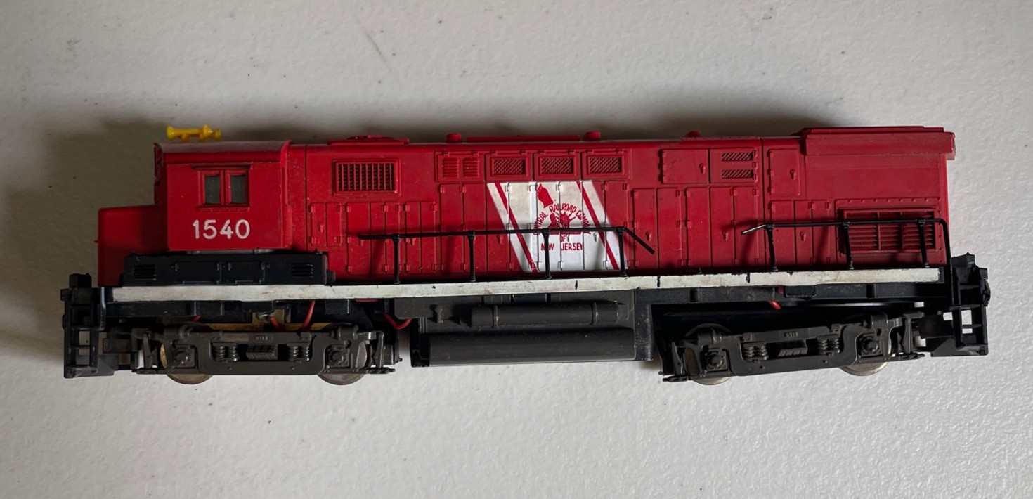AHM HO CENTRAL RAILROAD COMPANY OF NEW JERSEY #1540- ALCO CENTURY 424
