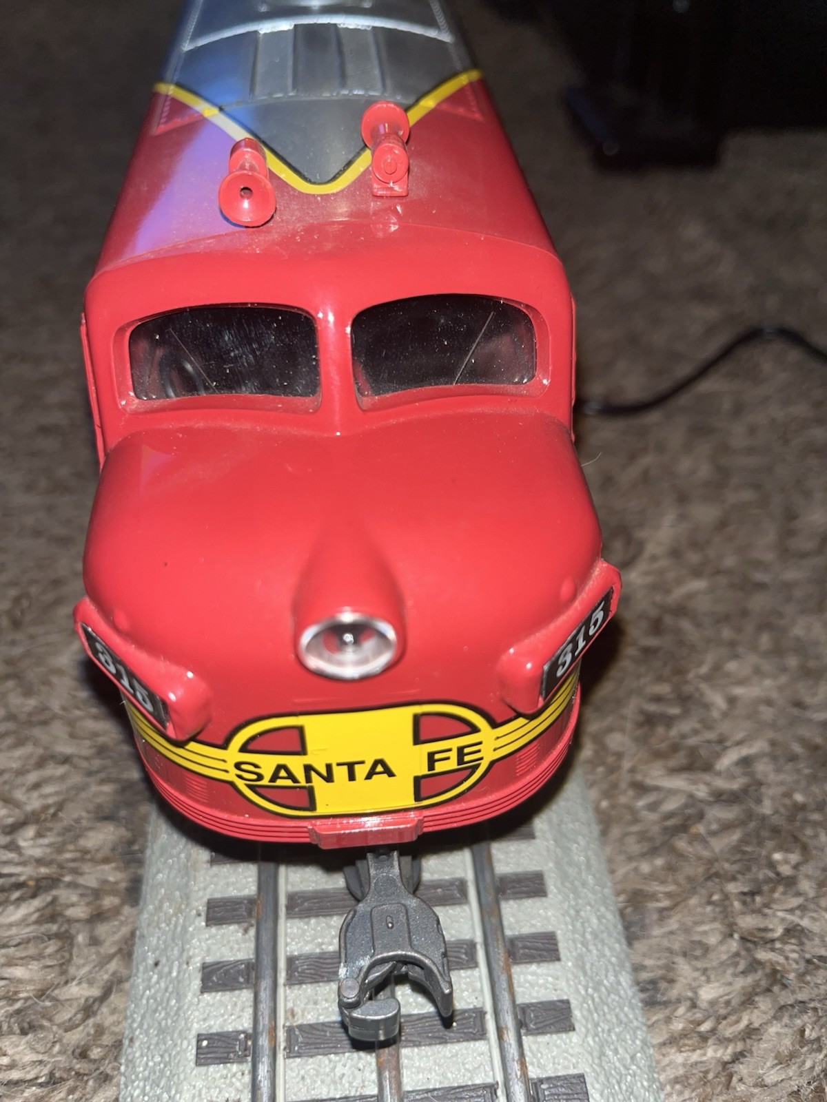 Williams O Gauge F7A-A (2 Pieces) Locomotives Santa Fe War bonnet Track Tested