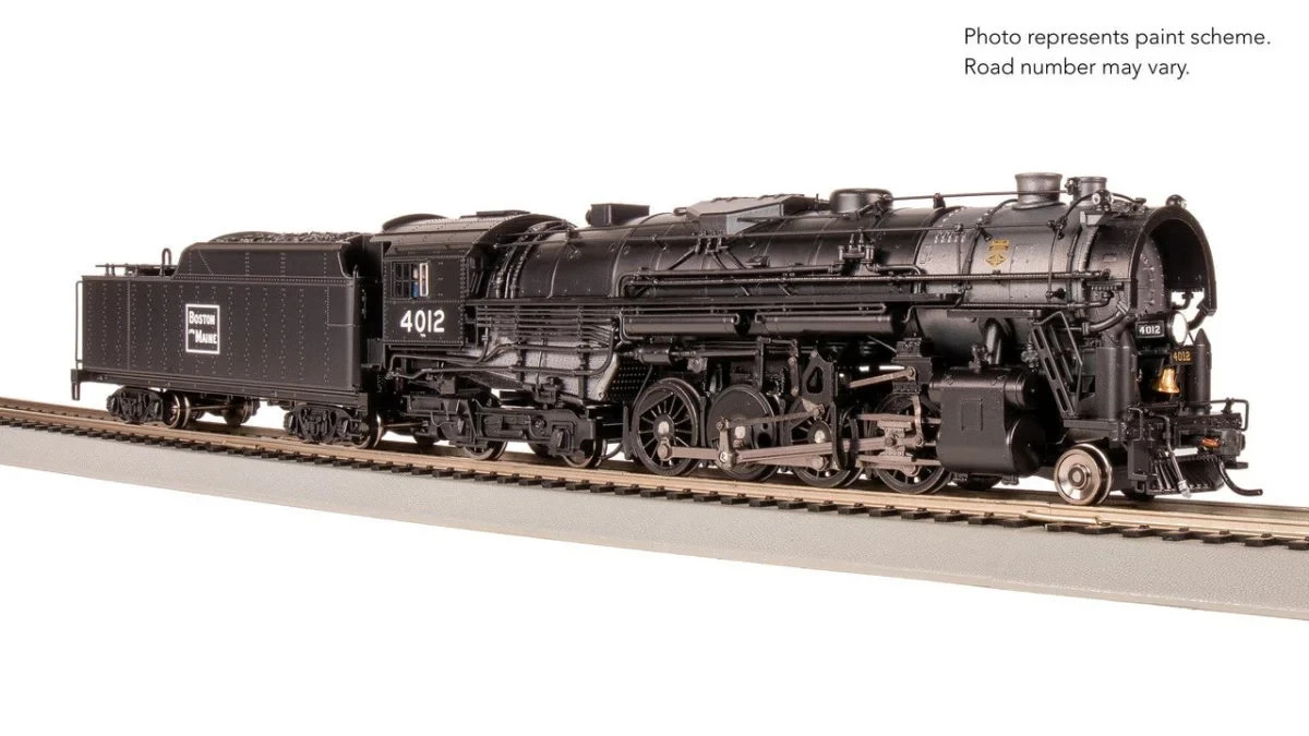 Broadway Limited HO Berkshire, T1a Boston & Maine Locomotive #7793 Cab 4007 DC