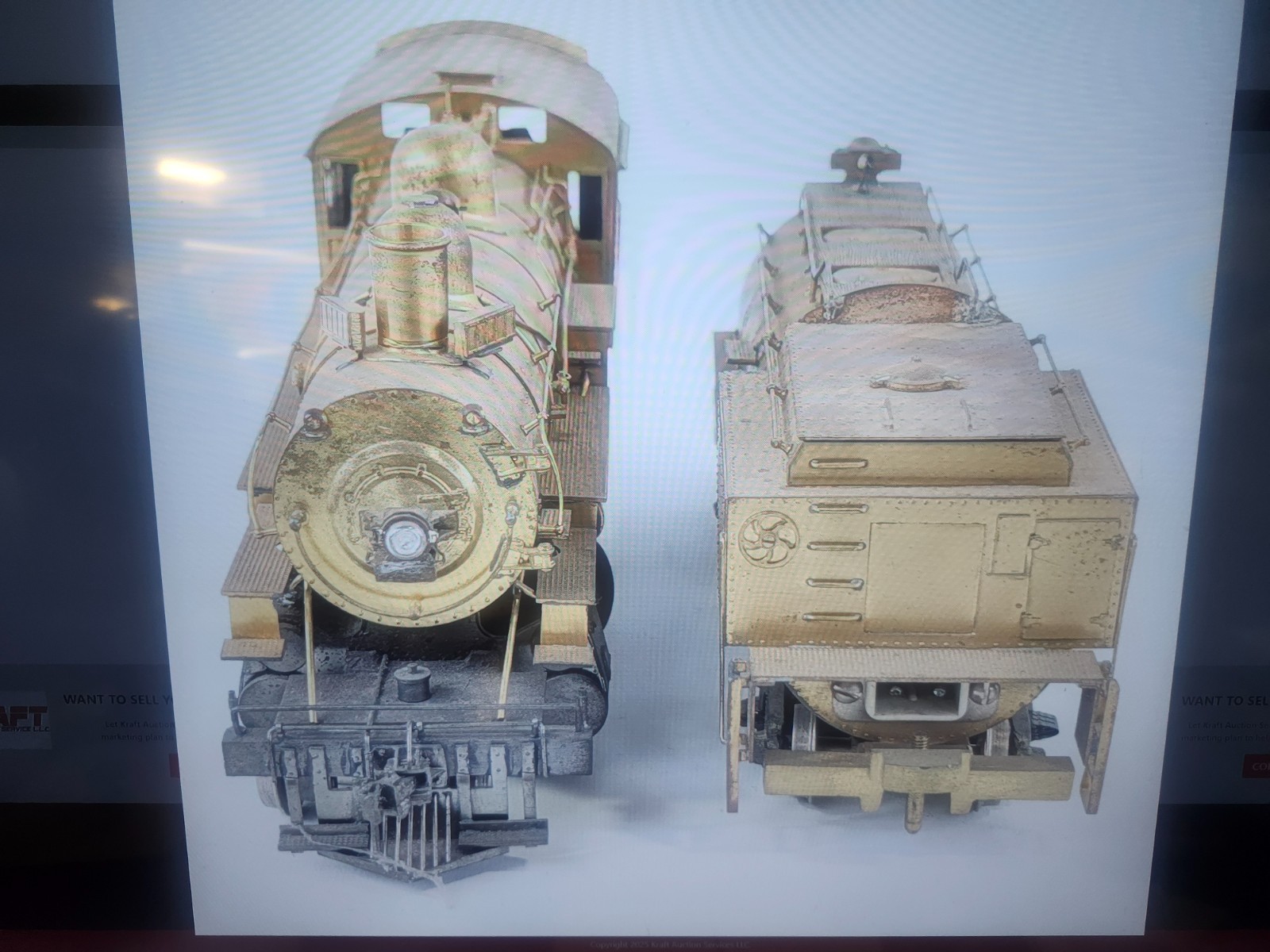 KTM Max Gray Brass Union Pacific 4-6-0 Consolidation Steam Locomotive & Tender O