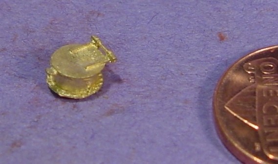 HO/HOn3 BRASS STEAM LOCO ROUND TENDER WATER HATCH WISEMAN BACK SHOP PART HBS210