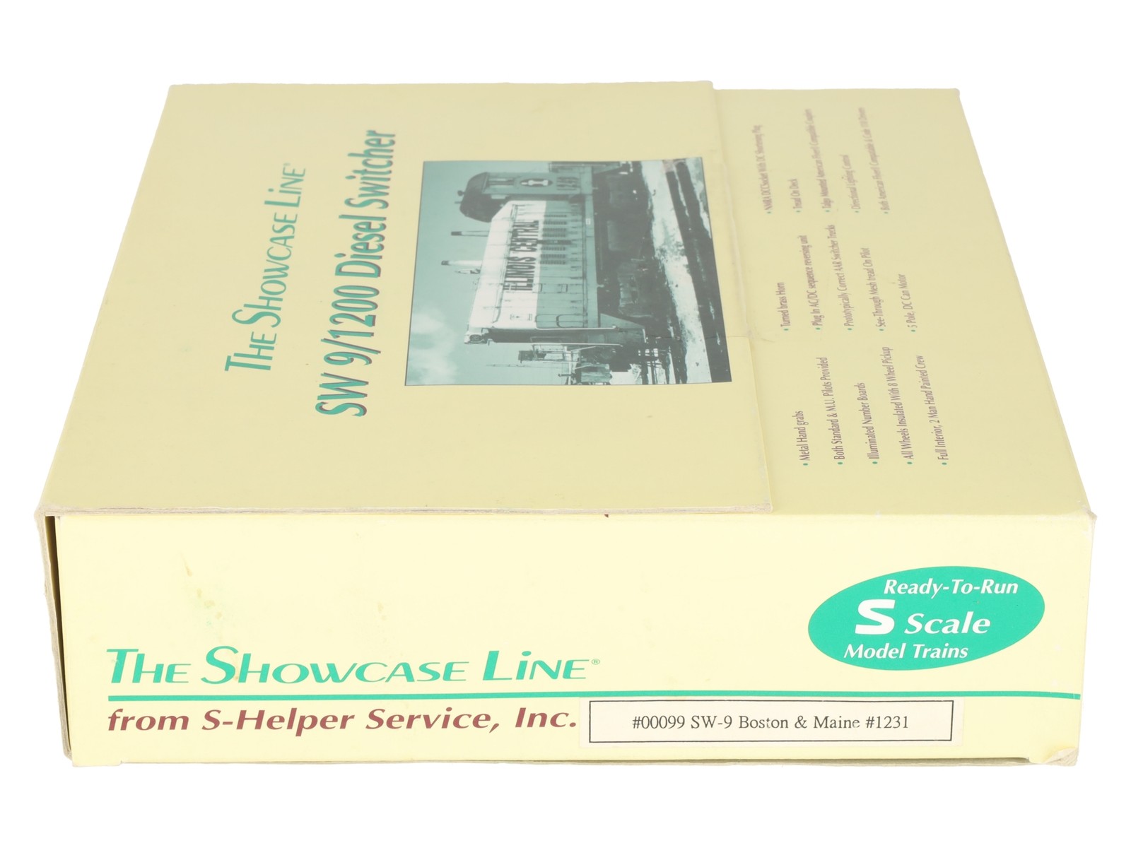 S-Helper 00099 S Gauge Boston & Maine SW-9 Diesel Switcher #1231 EX/Box