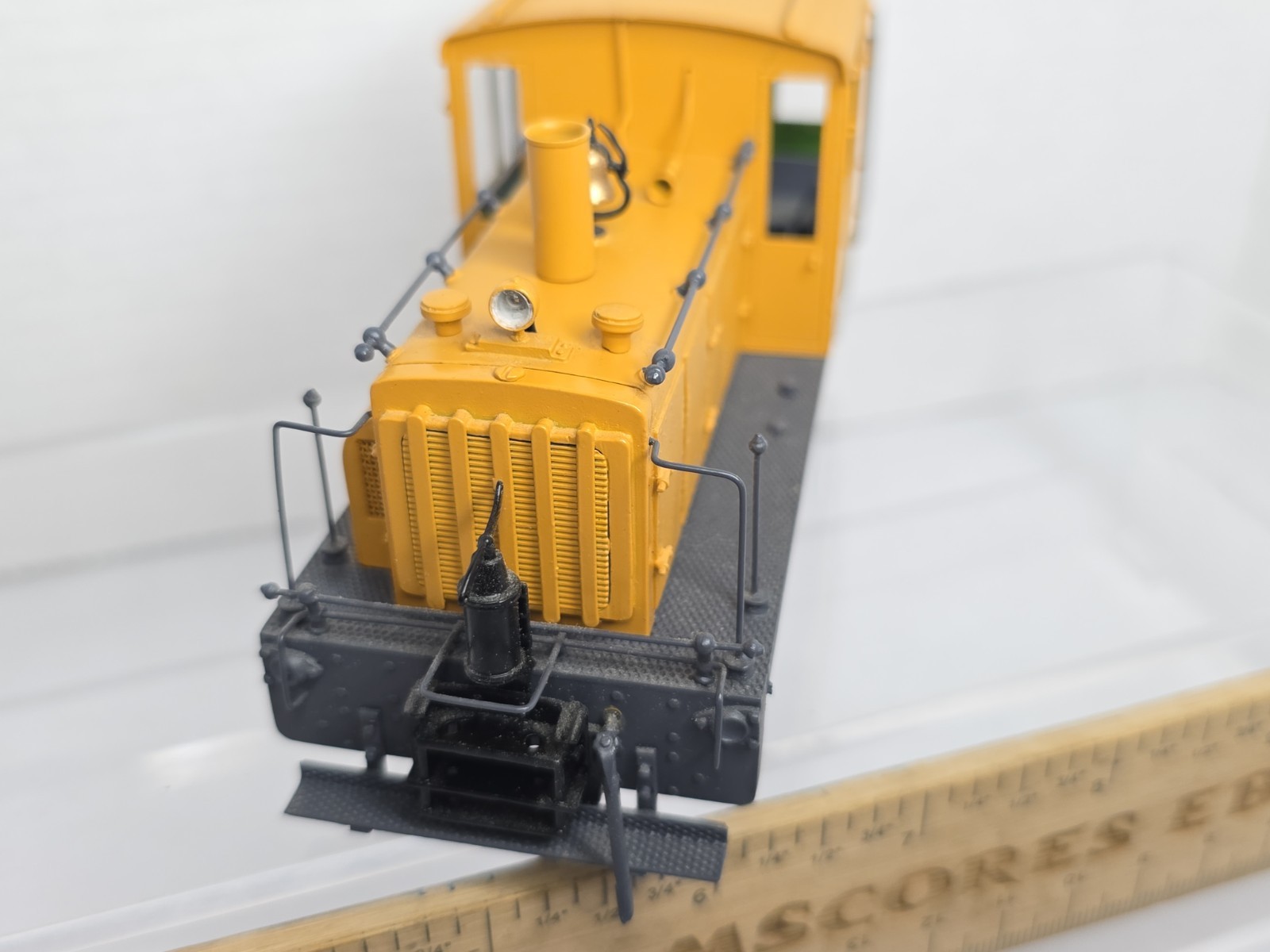 AMS On3 Scale Brass DC/DCC Sound Plymouth Diesel Switcher #7 Runs Well Ex/No Box