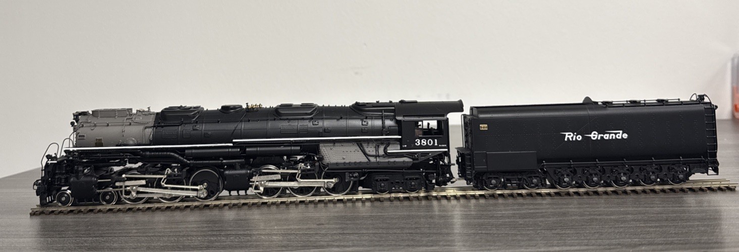 Key Imports CS #106 HO Brass Challenger D&RGW 4-6-6-4 L-97 #3801 Factory Painted