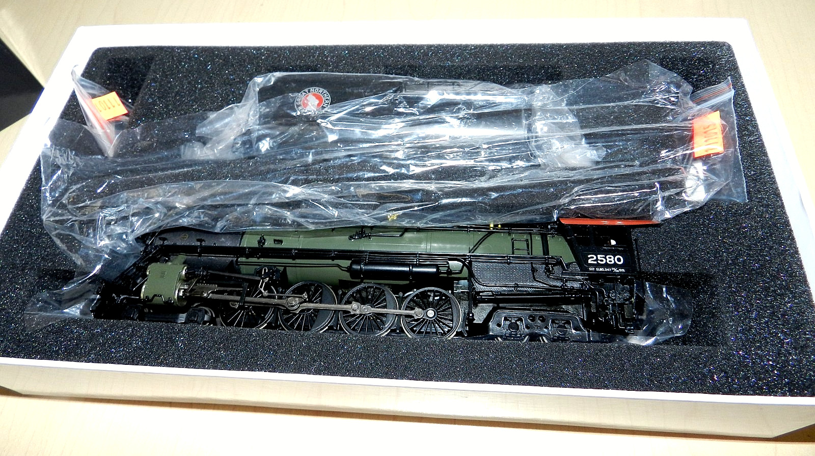 HO BRASS HYBRID MODEL GREAT NORTHERN S2 4-8-4 #2871 NEW GEM SET OPEN CAB #2580