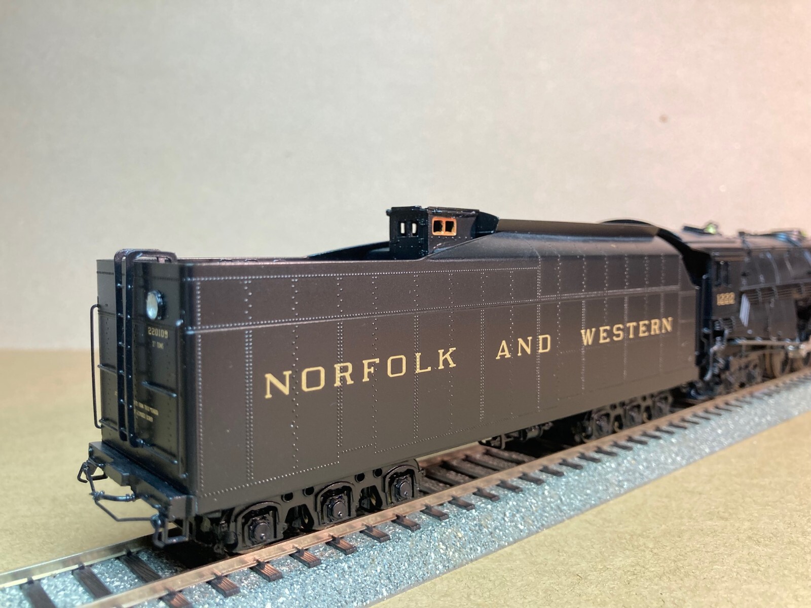 Norfolk & Western 2-6-6-4 Class A Rd #1222, PSC #17094-1 Factory Ptd Brass New