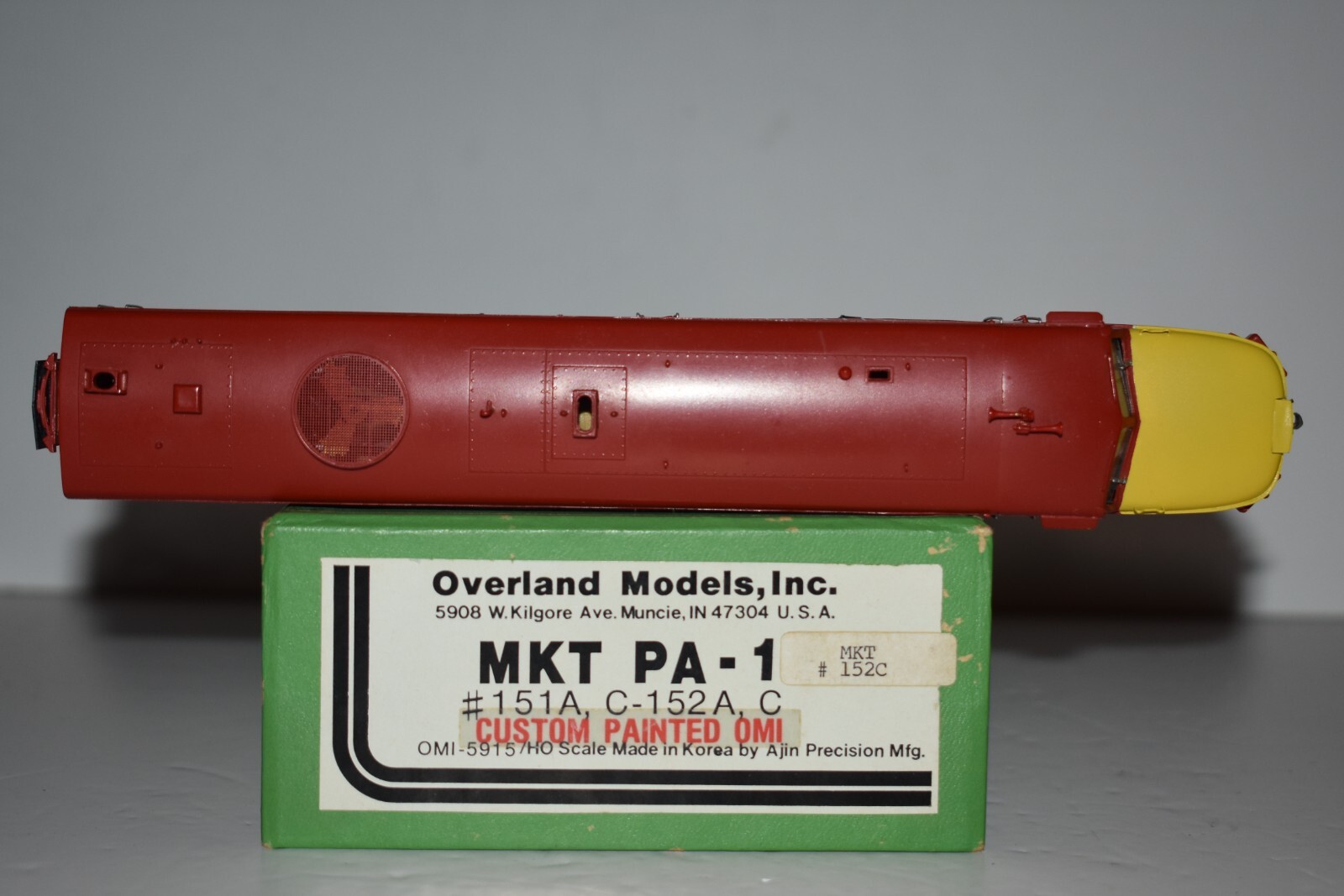 HO Scale Brass Overland Models MKT PA-1 Diesel Locomotive 152C Factory Painted