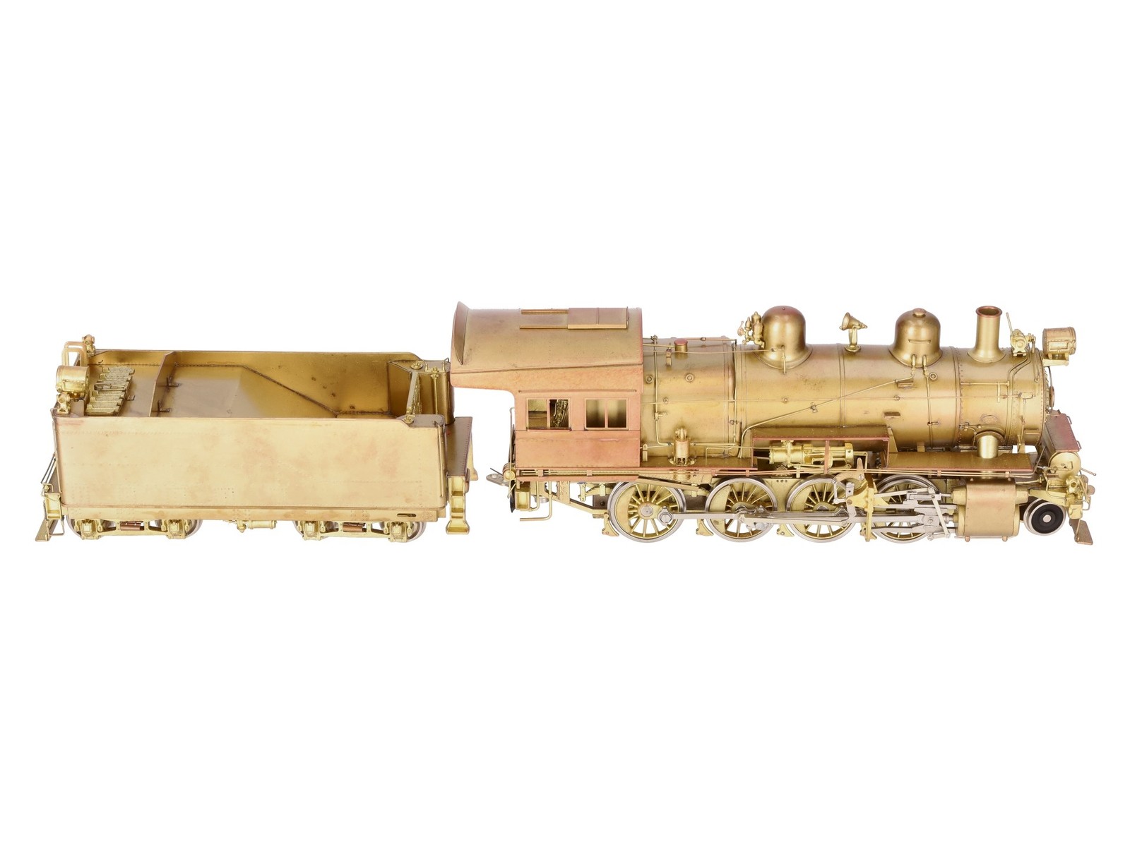 Westside Model O Brass PRR H-6sb 2-8-0 Steam Engine & Tender (2-Rail)- Unpainted