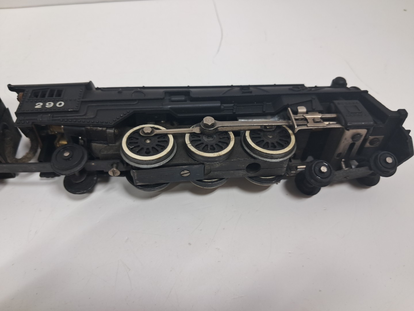 Vintage American Flyer No 290 Cast Metal Steam Engine Locomotive & Tender Exc