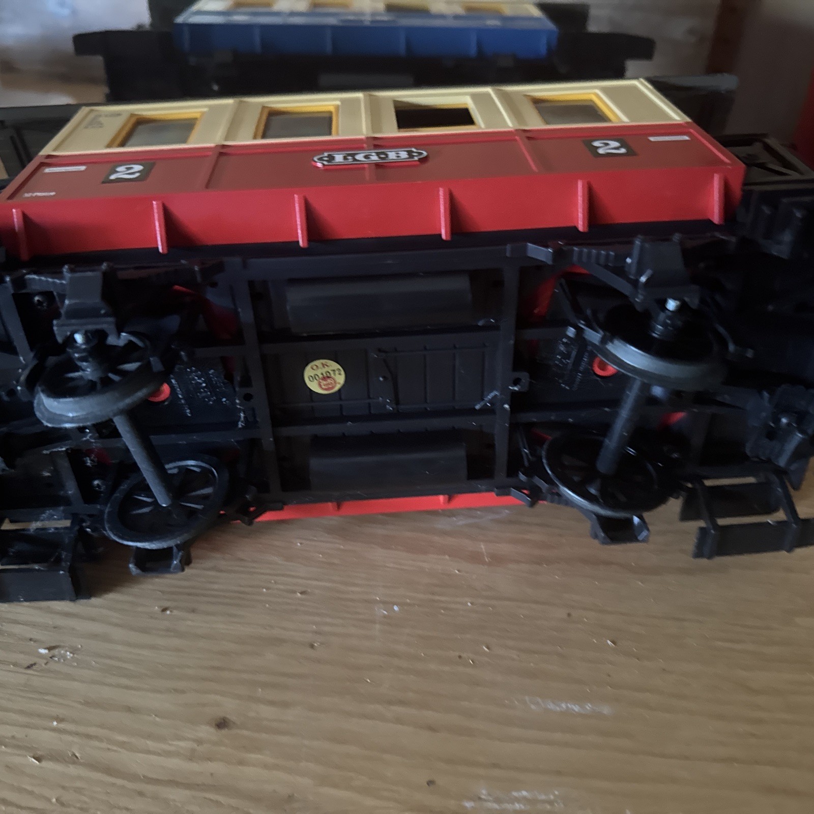 LGB G Scale Steam Loco + 2 Cars From Starter Set