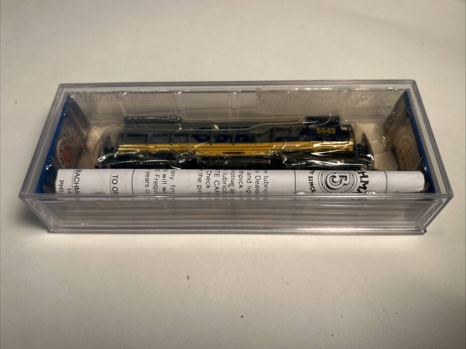 N Scale- Bachmann U36-B-CSX Diesel with Rapido Couplers.