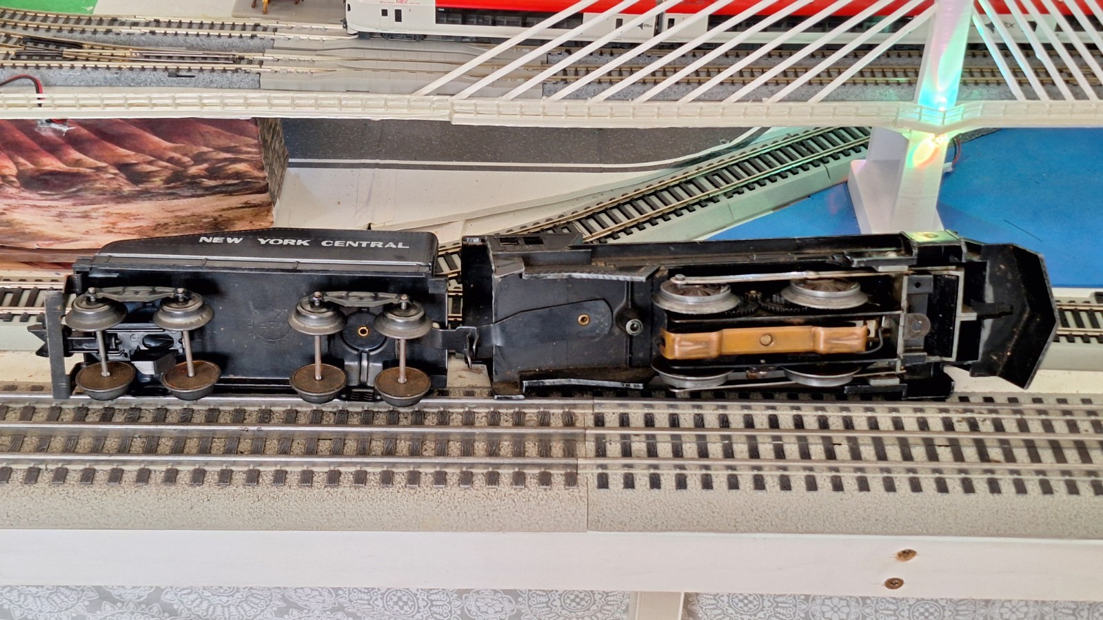 Vintage Marx O Gauge locomotive 666 DieCast W Tender NYC Tested