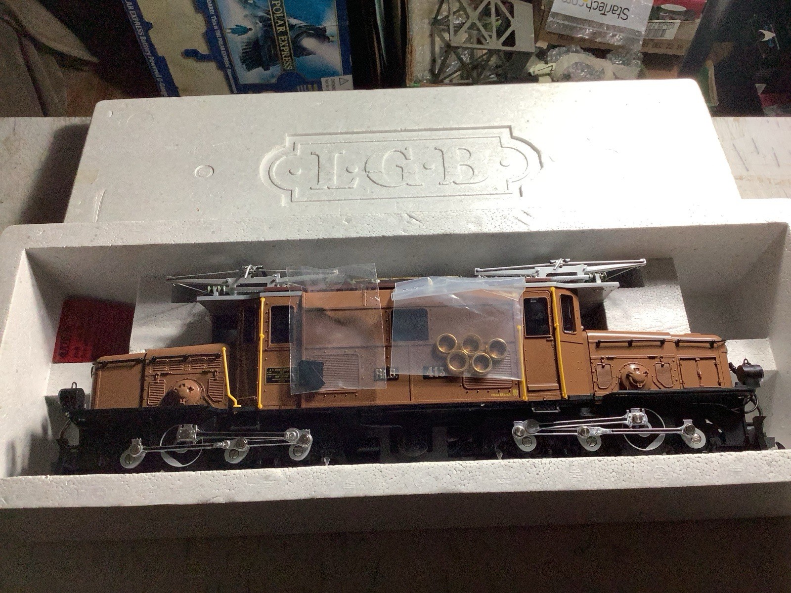 LGB 2040 RHB Electric Locomotive Lehmann Gross Bahn with Box Germany In Box