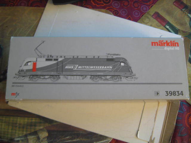Marklin 39834 OBB Mittelweserbahn (MWB) Cl ES64U2 Electric Loco in original box