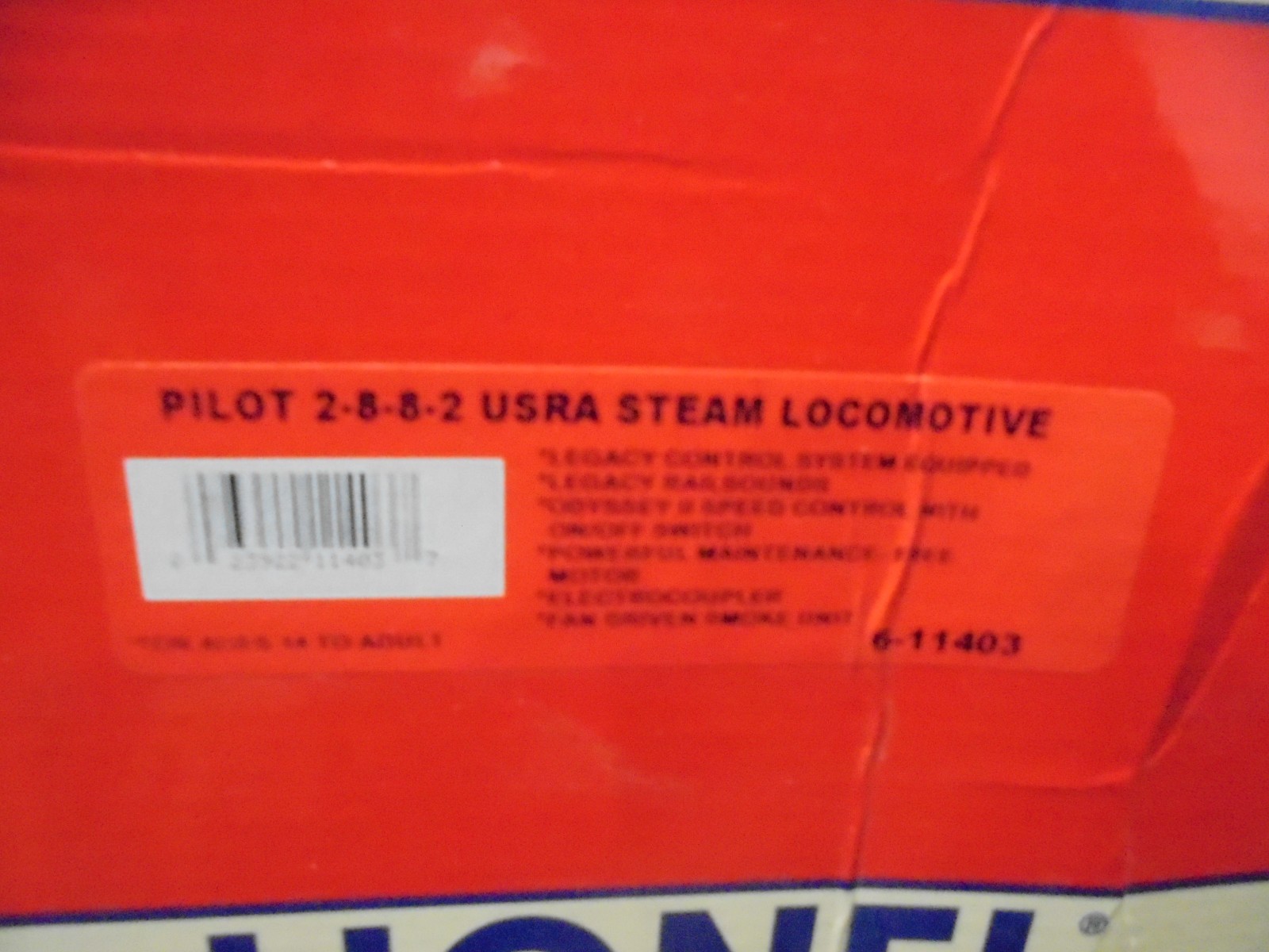 Lionel Legacy 6-11403 Pilot 2-8-8-2 USRA Steam Locomotive MINT IN BOX