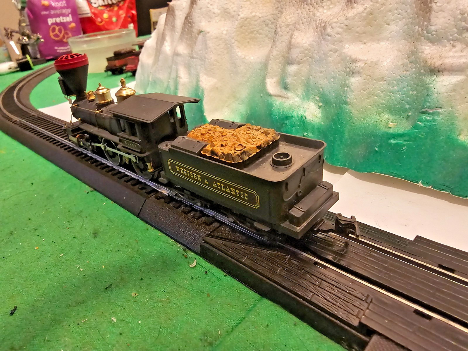 HO Scale Pocher W&ARR Steam Locomotive & Tender Set 4-4-0 Tested / Runs #2