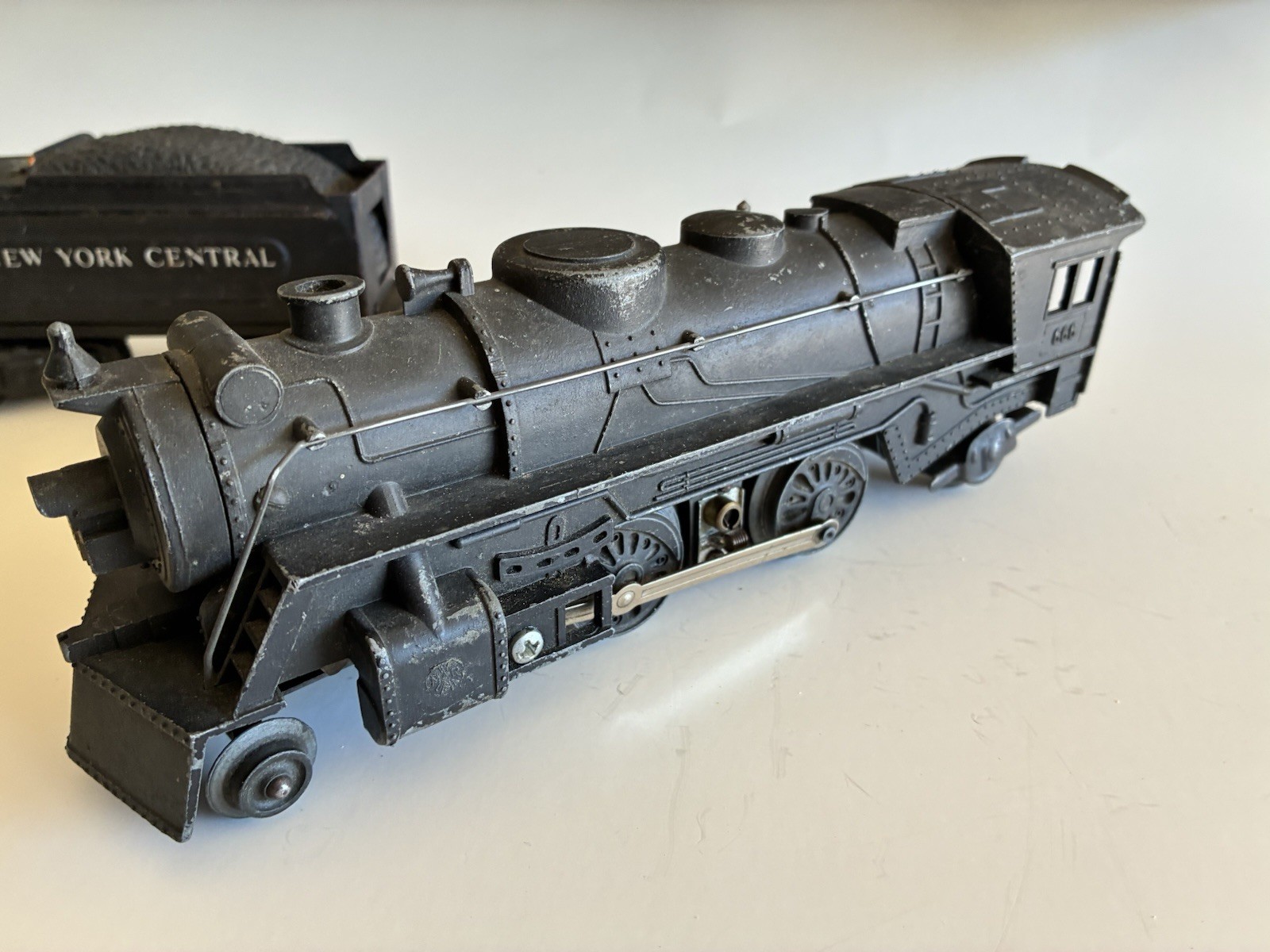 O Marx Die-Cast 666 2-4-2 Steam Locomotive & Tender New York Central – (TESTED)