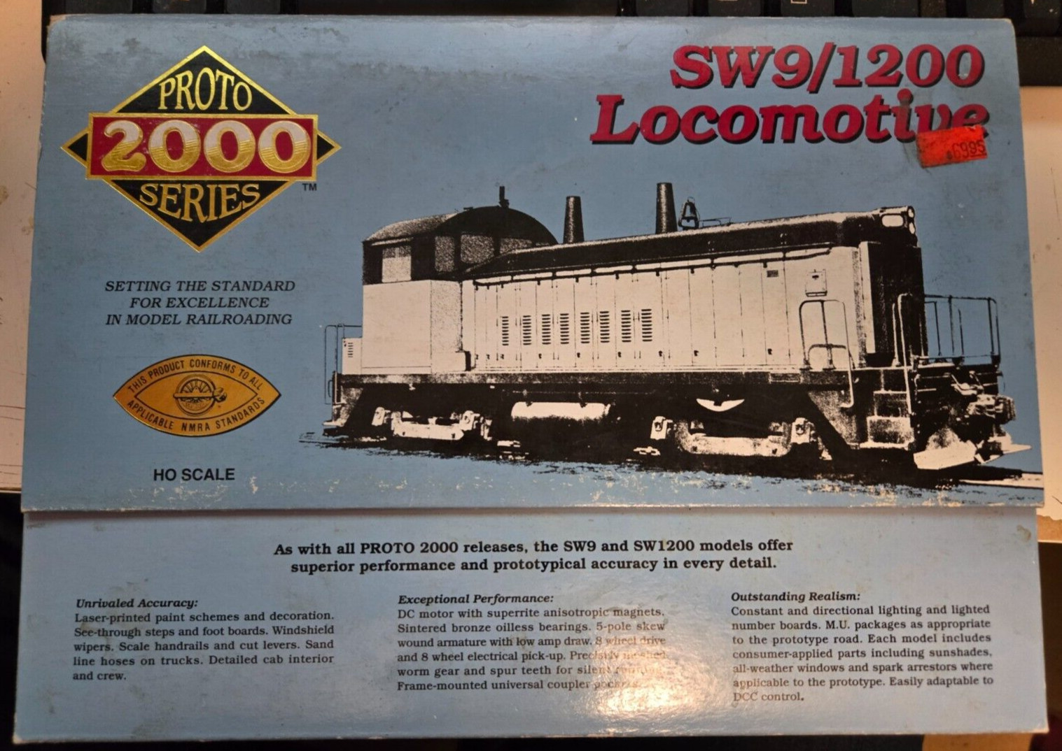PROTO 2000 HO SW9/1200 CP RAIL # 8855 Loco #329