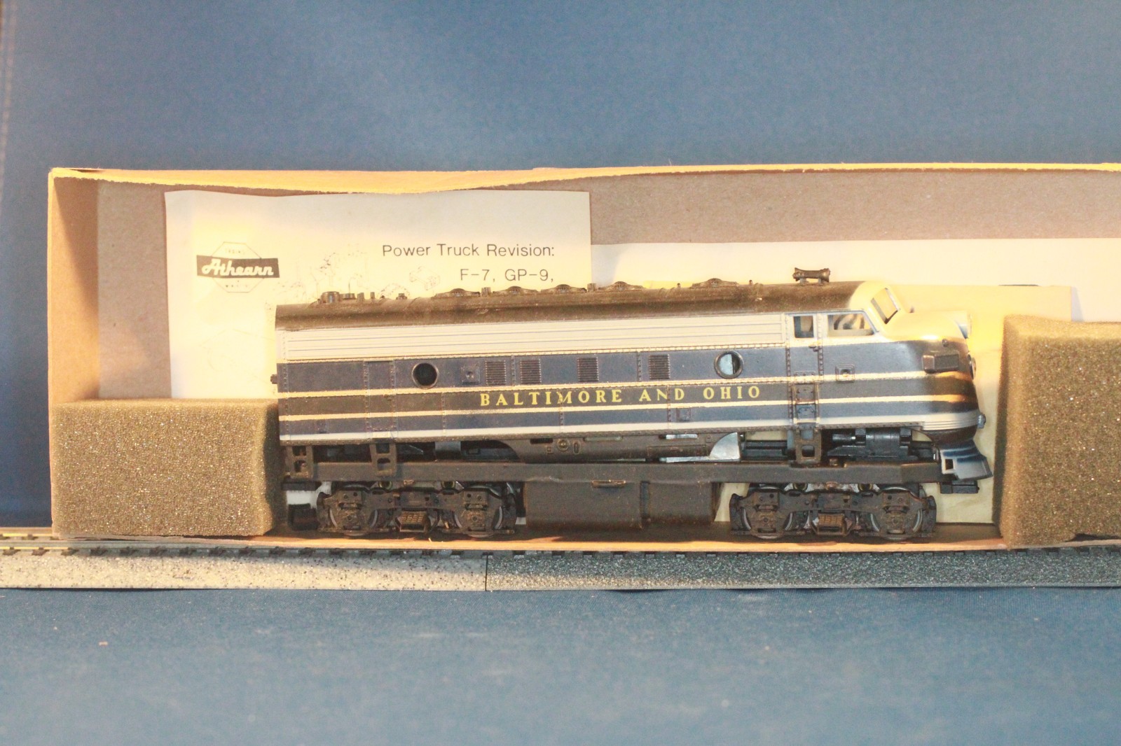 JP HO Athearn 3119 EMD F7A Powered and Dummy F7B B&O Baltimore & Ohio