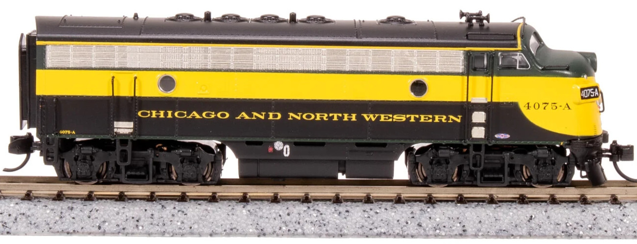 BROADWAY LIMITED 7768 N SCALE EMD F7A CNW 4075C, PARAGON4 SOUND/DC/DCC
