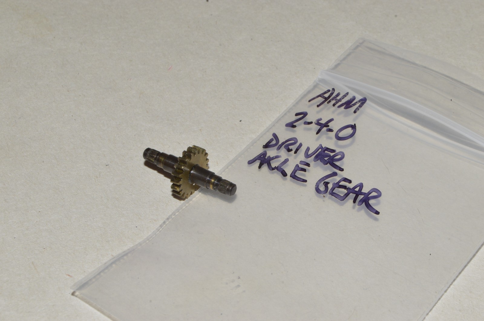HO scale steam locomotive PARTS AHM Rivarossi Pocher driver axle gear 2-4-0