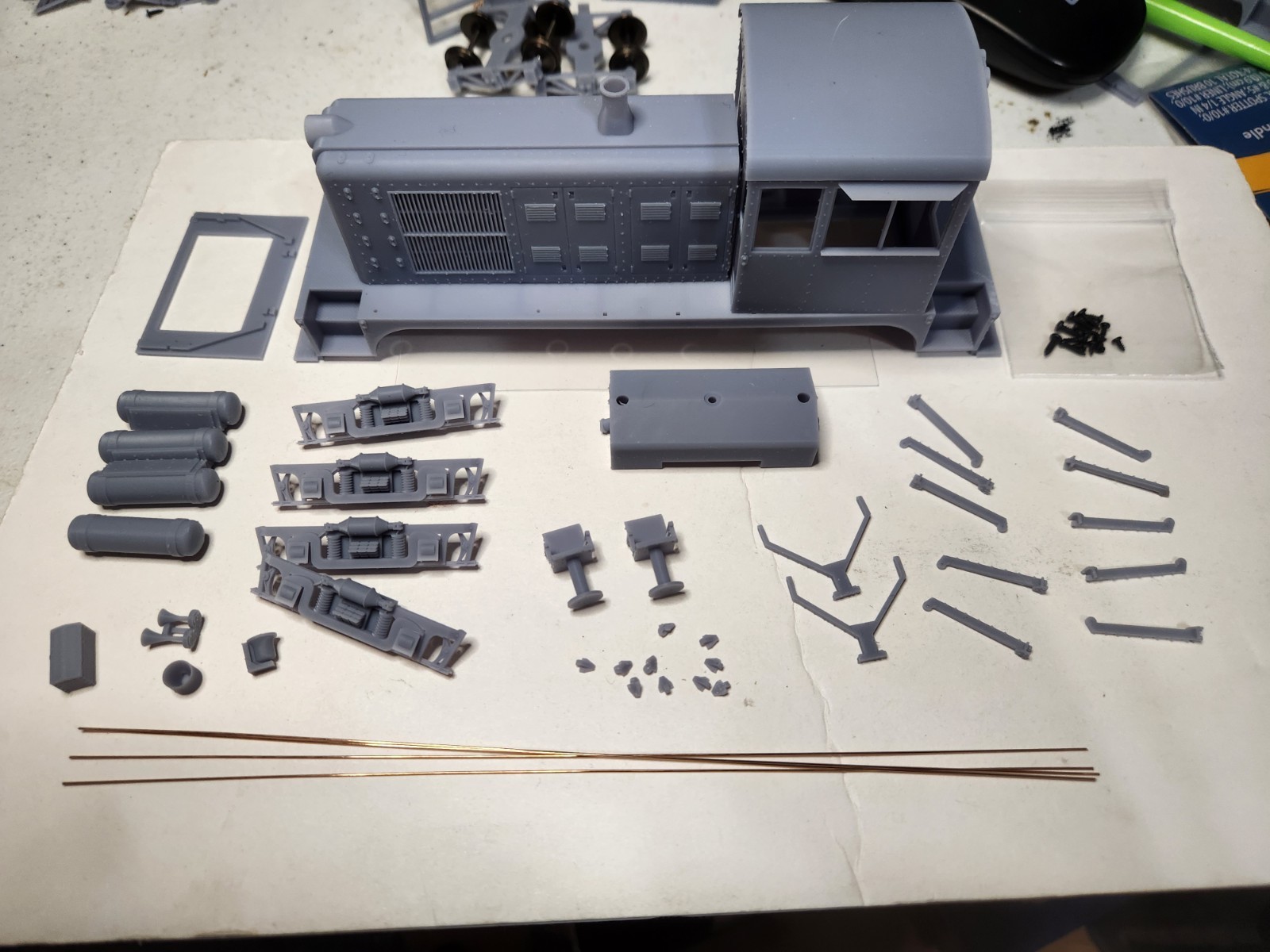 On30 Freelance End Cab Switcher Kit 3D Printed For Athearn RTR HO SW1500 Mech