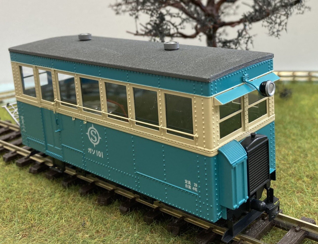On30/Oe Scale Numajiri Gaso-101 Railcar RTR Brass Model 0e Narrow Gauge Railbus