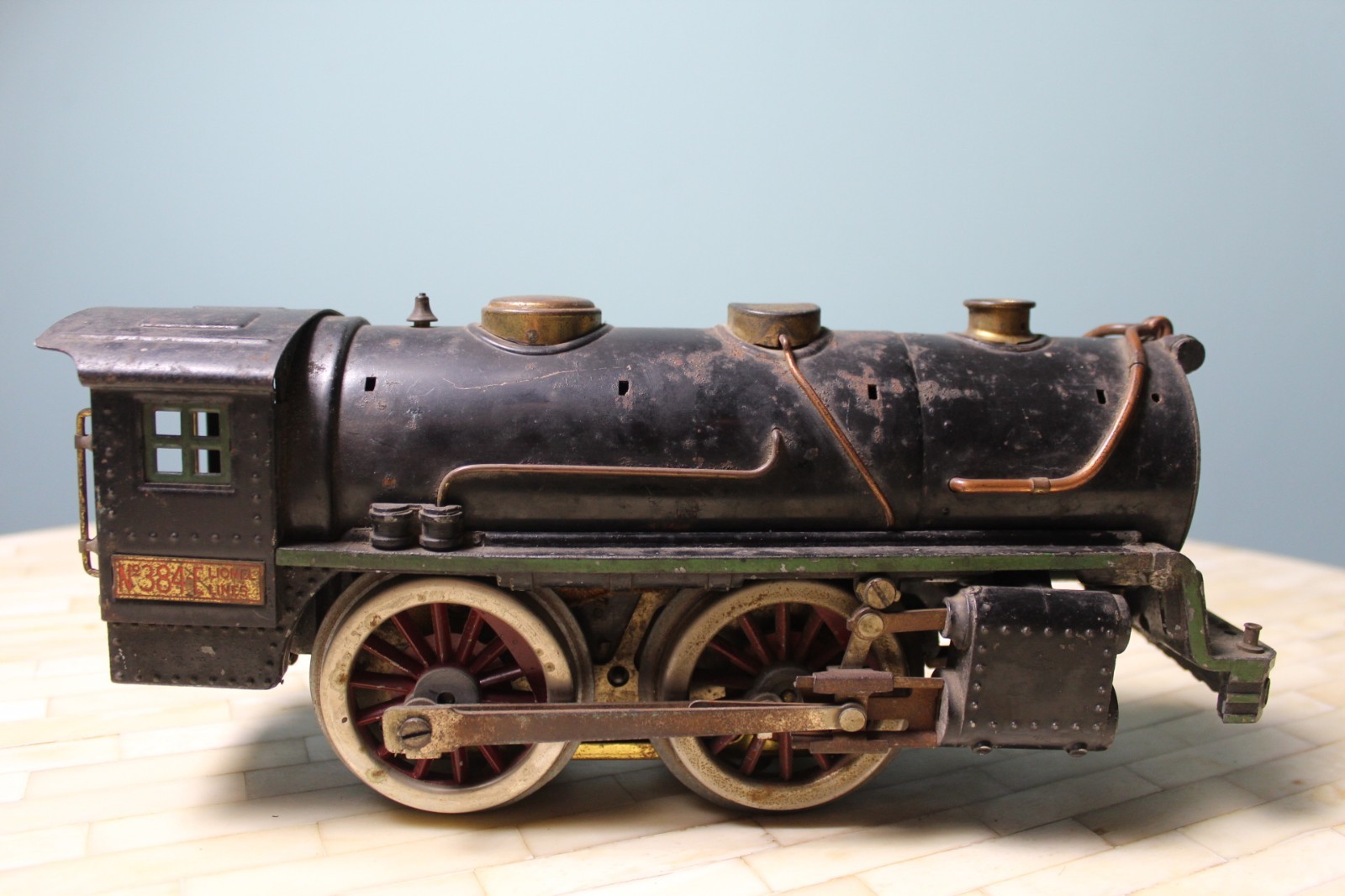 Lionel Standard Bild a Loco Gauge 2-4-0 Steam Locomotive & Tender 384E and 384T