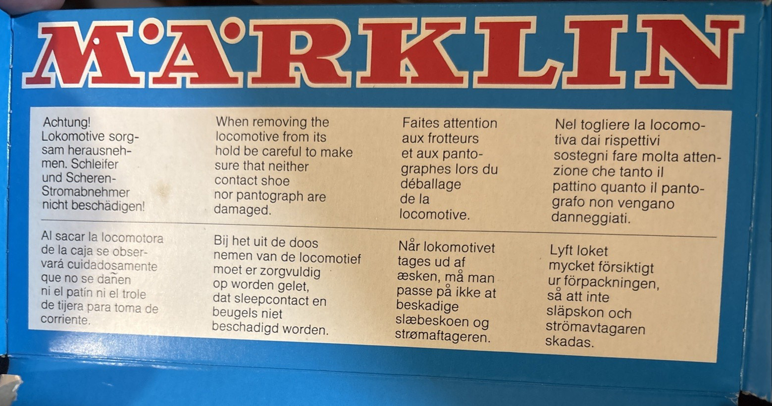 Märklin HO Train 3044 Electric Locomotive Original 1960s Packaging Marklin