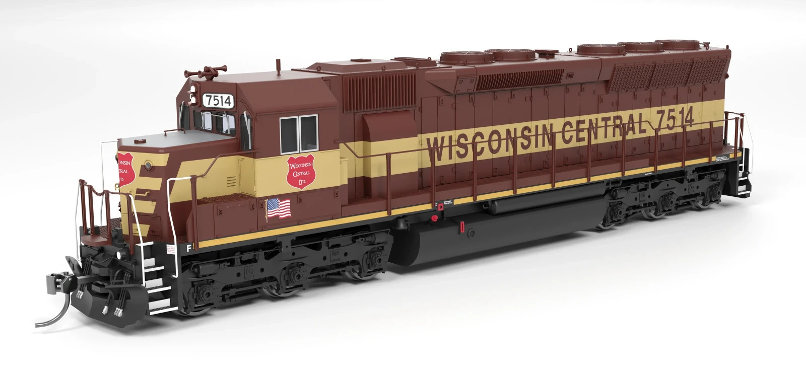 Broadway Limited HO 9824 Wisconsin Central Operation Lifesaver EMD SD45 Diesel