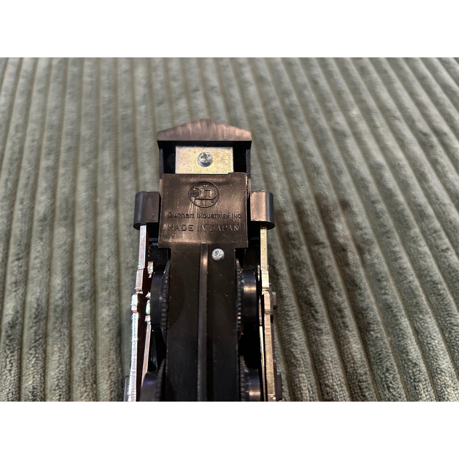 Vintage Burnett Industries Inc. Black Steam Locomotive Toy Train Made in Japan