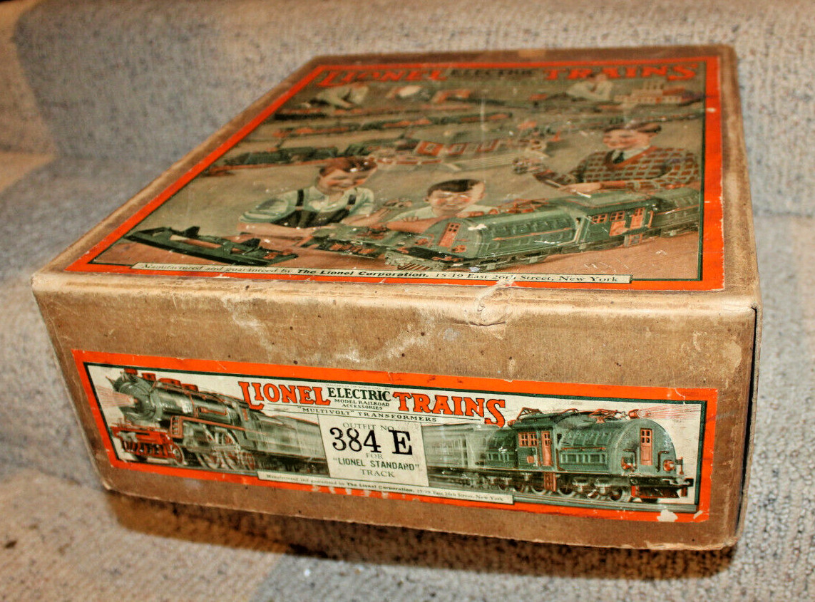 Lionel Prewar Standard Gauge 384E Locomotive Separate Sale Master Carton Set Box