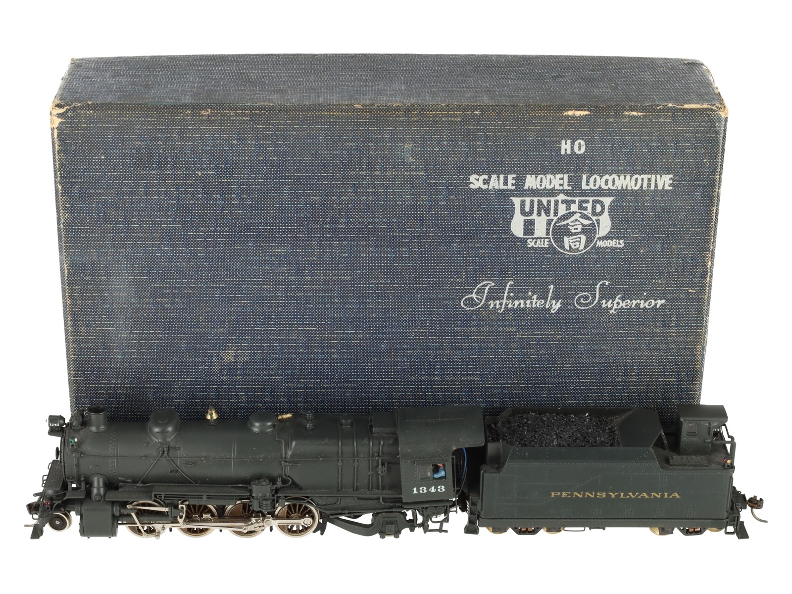 Scale Models HO Scale Pennsylvania Railroad Steam Locomotive #1343/Box