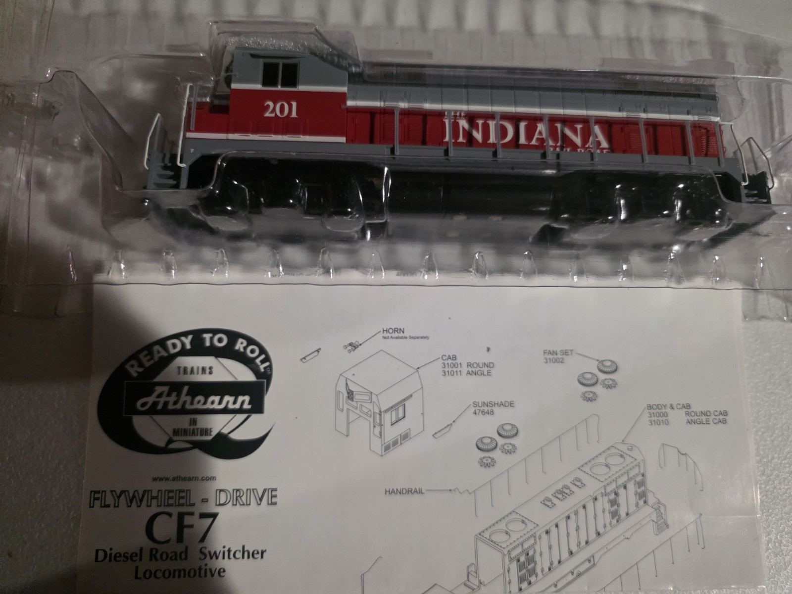 Athearn HO 91547 Indiana Railroad CF7-Angled Cab #201