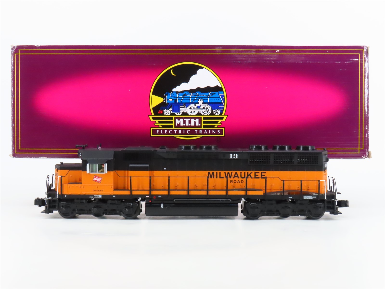 O Gauge 3-Rail MTH 20-2912-3 MILW Milwaukee Road SD45 Diesel #13 UNPOWERED
