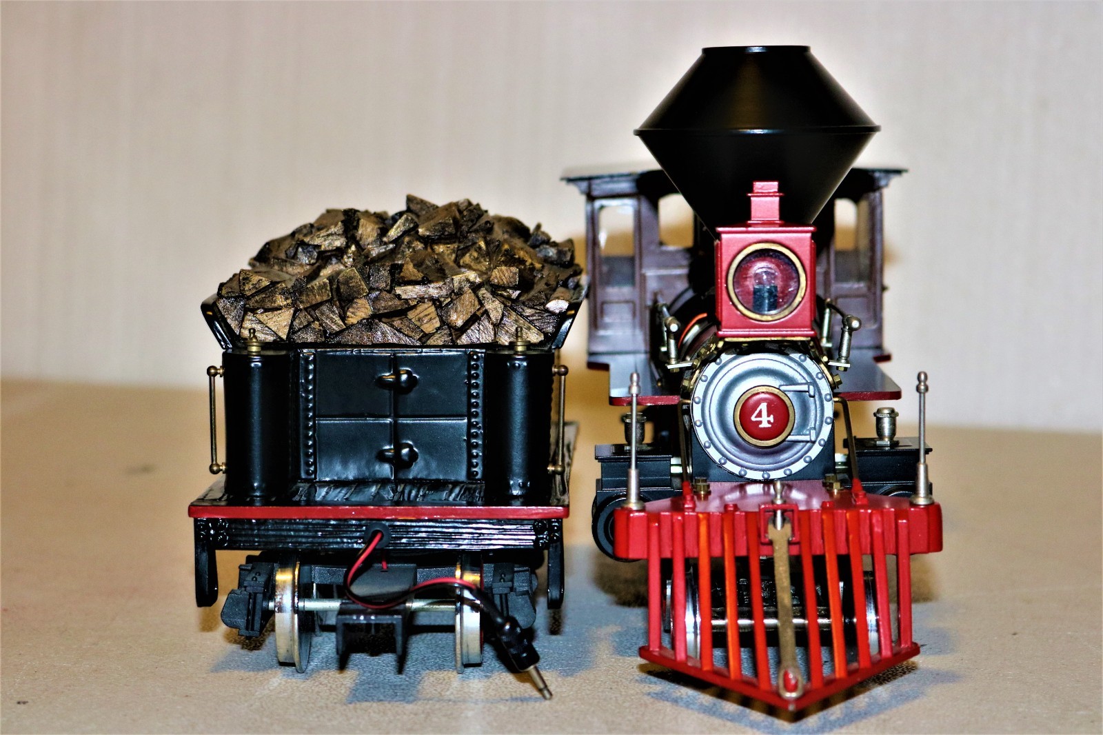MINTISH RARE G scale Brass DELTON Southern Pacific Lines SP 4-4-0 #4 -Ser#21