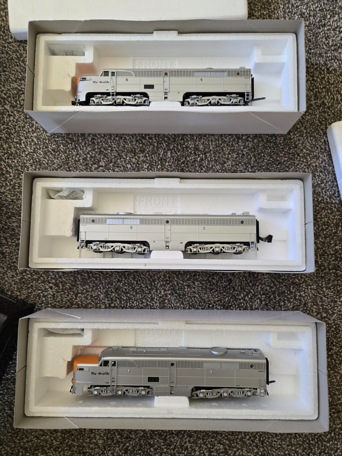 Precision Craft #341 D&RGW PA2/PB2/PA2 Locomotives California Zephyr DCC Sound