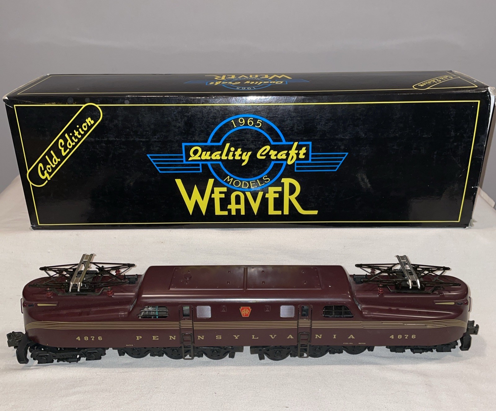 Weaver Pennsylvania RR BRASS GG-1 Tuscan Red 5-Stripe Electric Locomotive